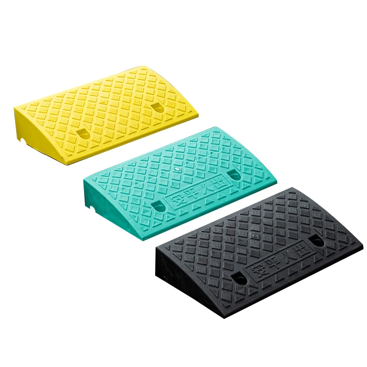 Factory Price Traffic Outdoor Plastic Material Yellow Car Curb Ramp Road Ramps Kerb Ramp