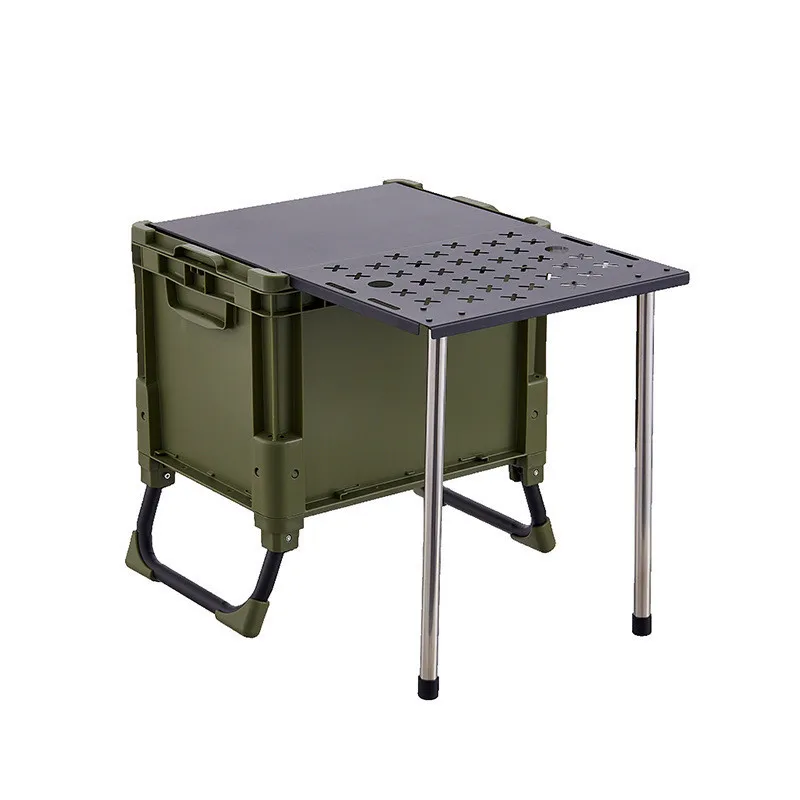Portable Camping Equipment Folding Aluminium Dinning Table for Picnic BBQ Tools