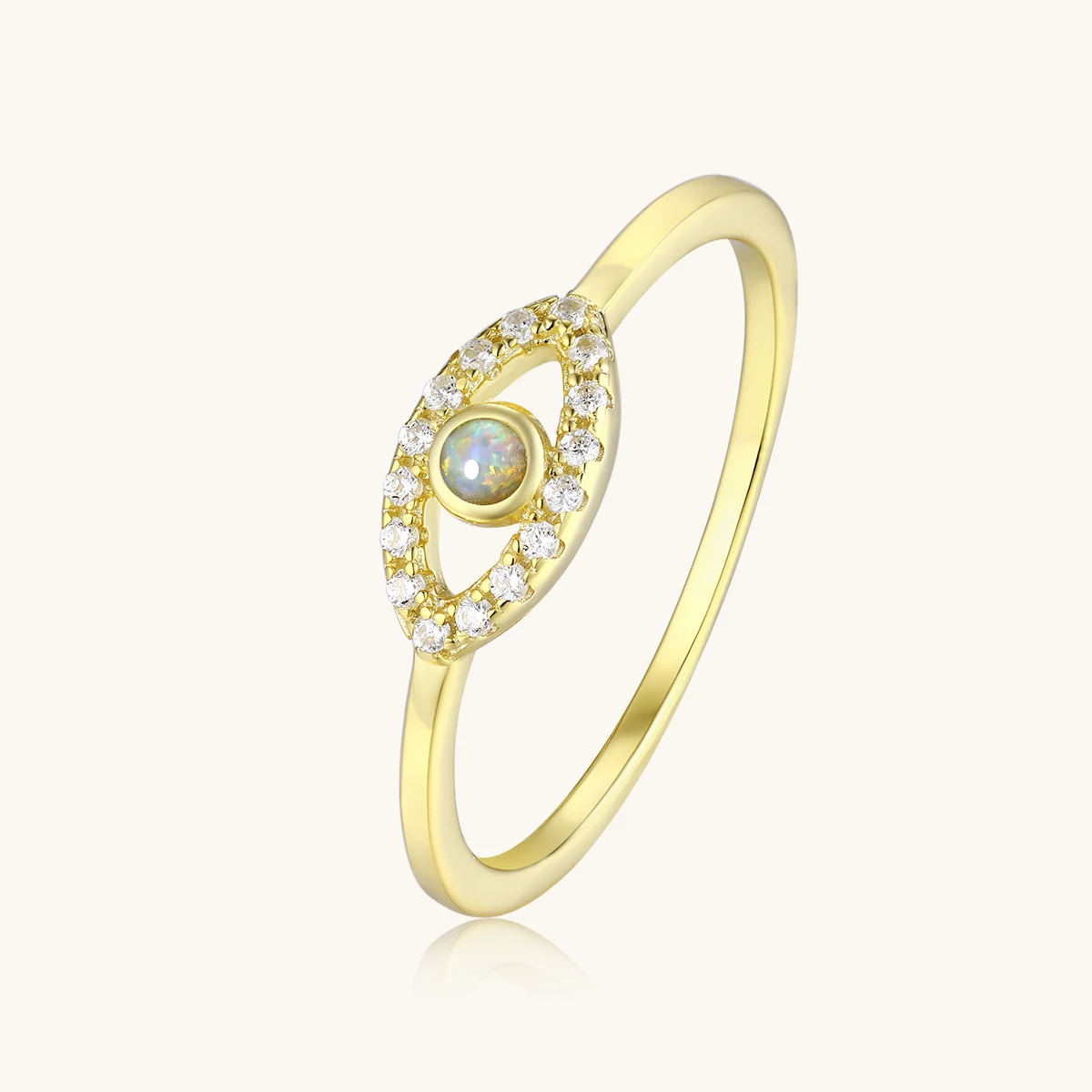 Opal Gem Ladies Topaz Ring 925 Sterling Silver rings jewelry women