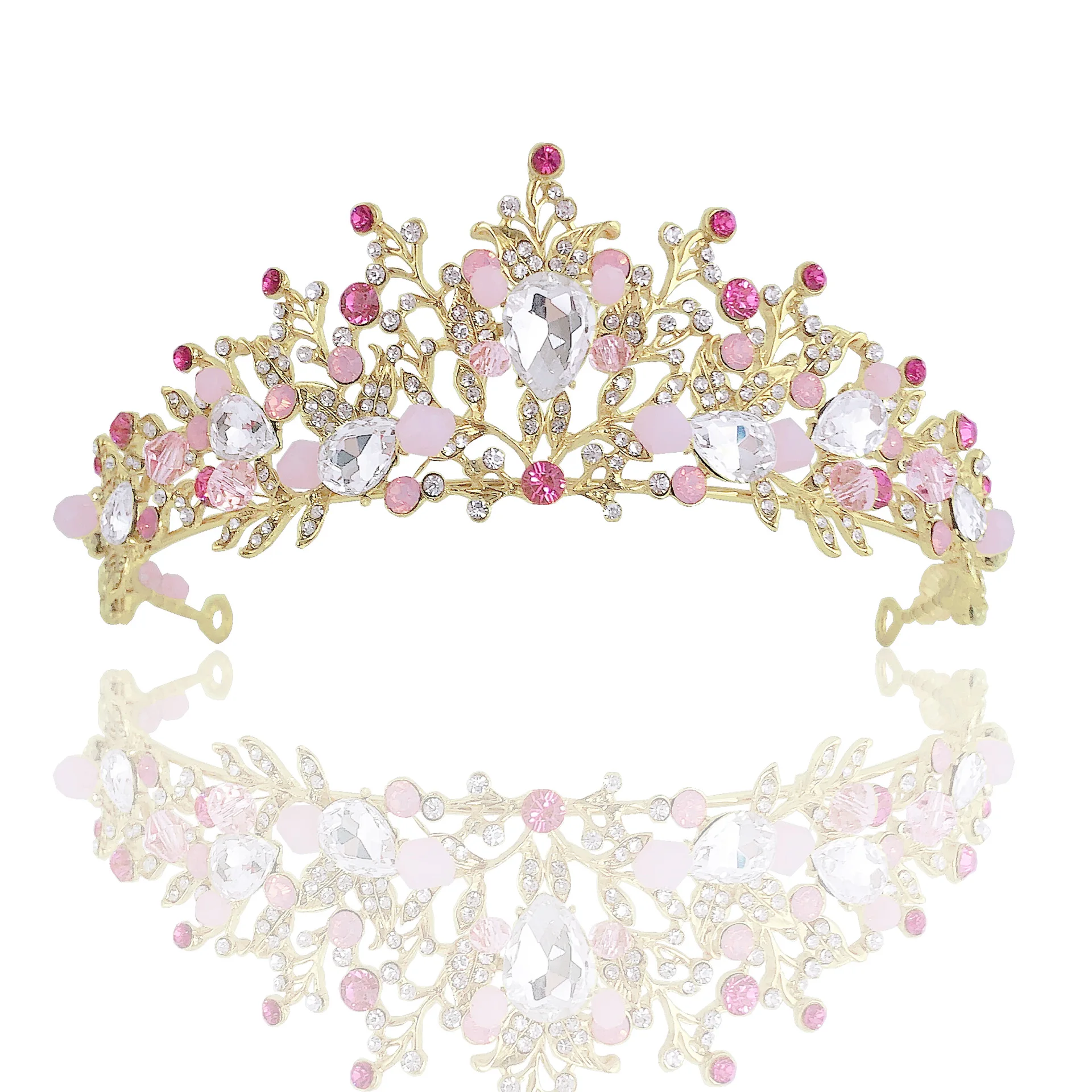 Pageant Wedding Bridal Rhinestone Crown Tiara Crystal Baroque Crystal Crowns