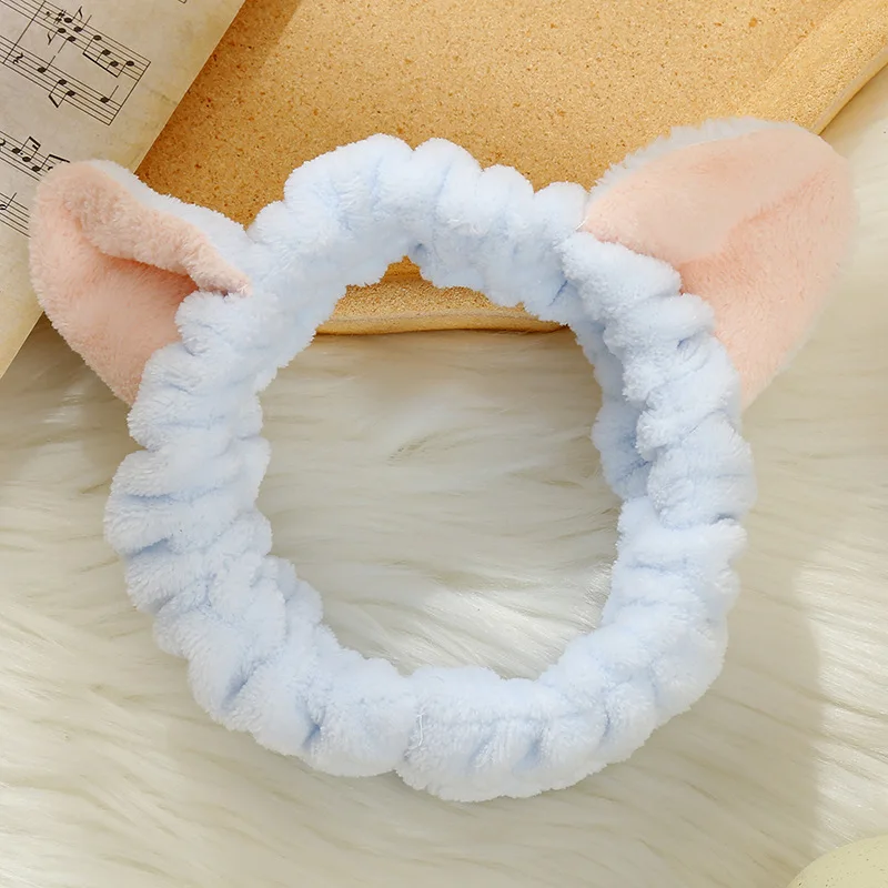 Wholesale custom high-end beauty salon special face wash makeup spa comfortable soft cat ears hair band for women