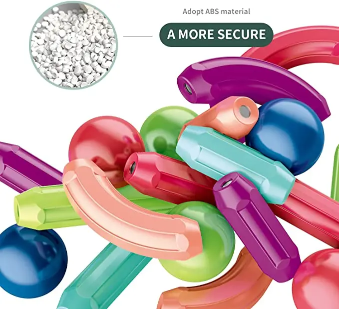 42PCS Magnetic Balls and Rods Set Magnetic Building Set Magnetic Balls and Sticks STEM Stacking Toys for  kids