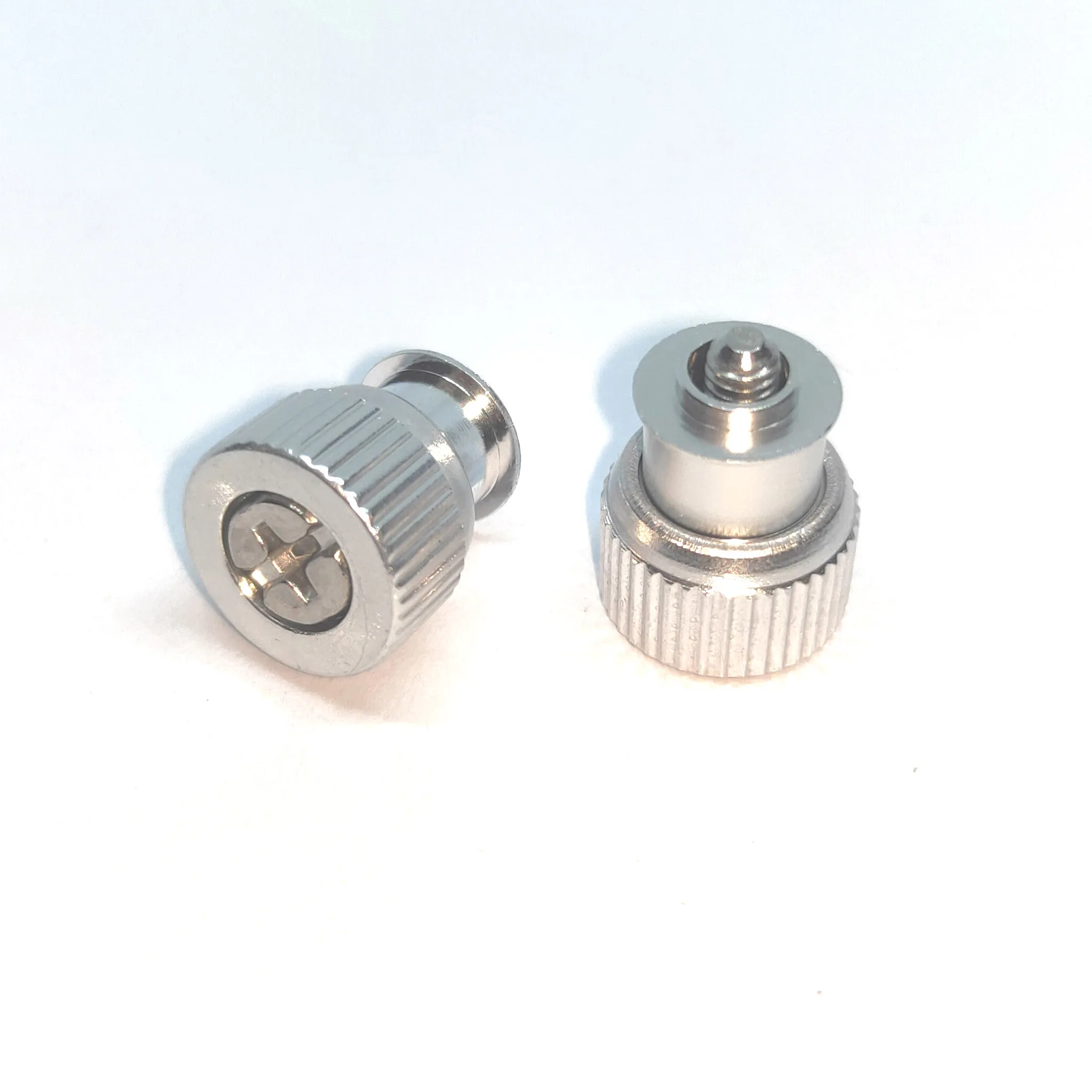 PF11mf-M5-1  PF11MF  PF12MF M5 Aluminum Knurling Knob Stainless Steel Spring Loaded Captive Panel Screw