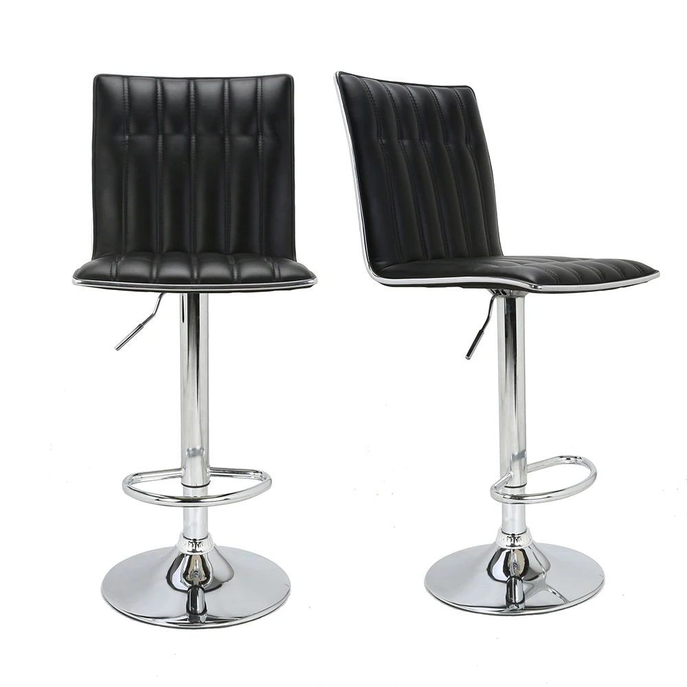 Современные барные стулья с регулируемой высотой из искусственной кожи с высокой спинкой, барные стулья, барный стул