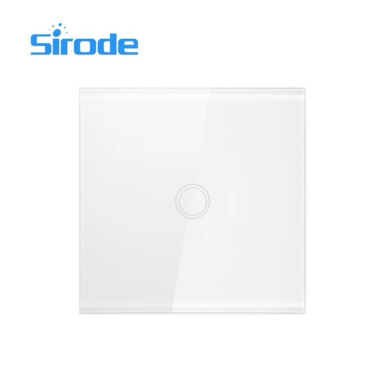 Умный настенный выключатель Sirode 1 комплект Wi-Fi Беспроводной Выключатель света из хрустального стекла дистанционное управление через