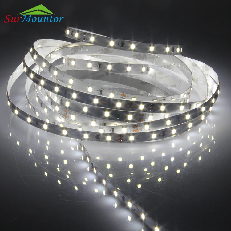 Светодиодная лента Smd гибкий свет Горячая продажа Dc 12v 24v 2835 гибкая светодиодная 5 м в катушке высокое яркий световой