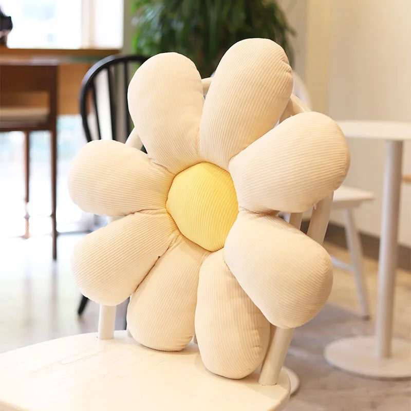 Hot selling daisy flower stuffed pillow flower shaped plush cushion