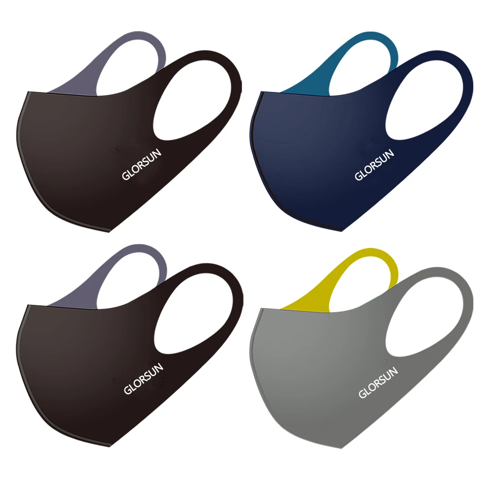 Оптовая продажа, японская корейская модная Пылезащитная маска, маскарилла, многоразовая моющаяся хлопковая маска для лица с логотипом на заказ