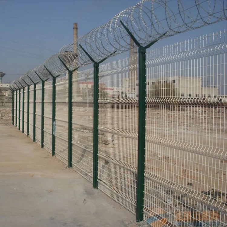 Low Price Triangle Bends Wire Mesh Fence Net Green 3D Fence
