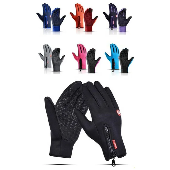 Best Quality outdoor waterproof touch screen gloves silicone anti skid sports gloves for cycling
