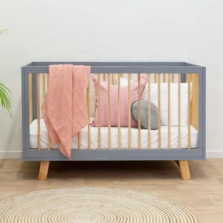 Bed room furniture bedroom set Best sell design wooden baby crib