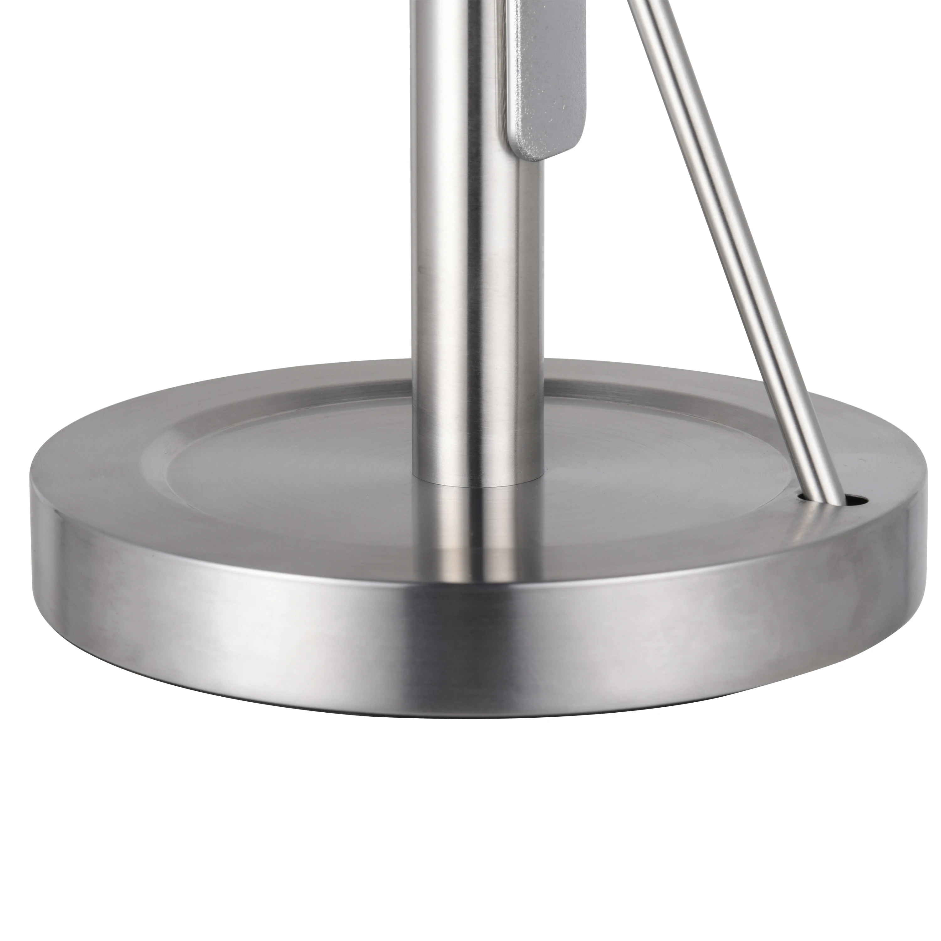 High Quality  Countertop Stainless Steel  Modern Kitchen Paper Holder Stand With Arm