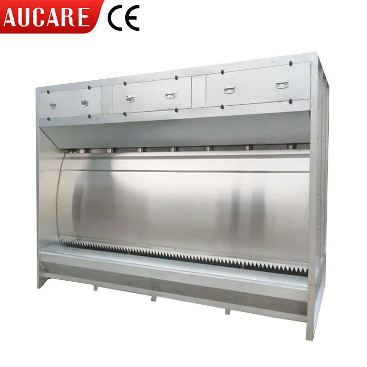 Large Type Water Wash Spray Booth water curtain paint booth Exhaust gas treatment equipment With Stainless Steel Curtain