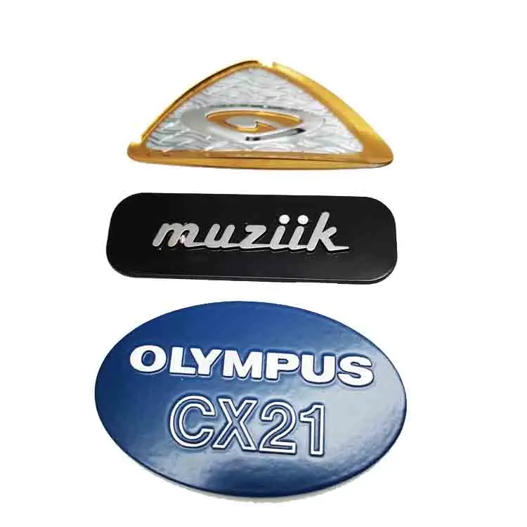 Metal nameplates with 3M adhesive sticker customized for electronic equipment