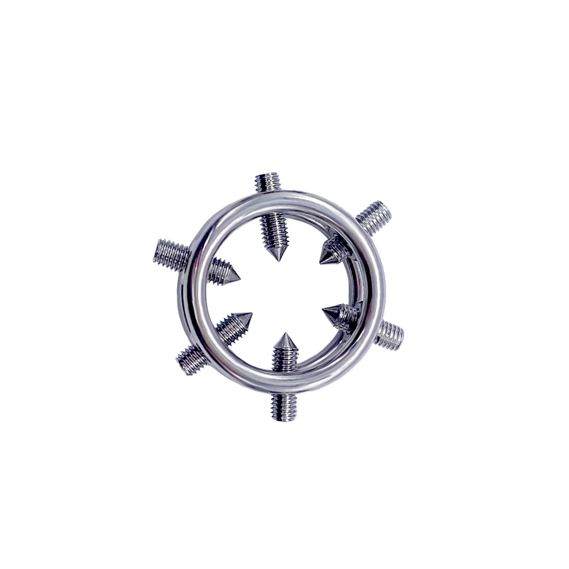 stainless steel erection dual ball stainless ring male sex ring stop premature ejaculation cock ring for men