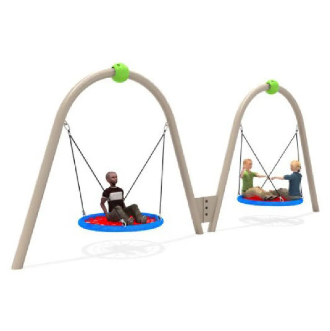 Outdoor Metal Swing Kids Playground Equipment Garden Swing Set For Children