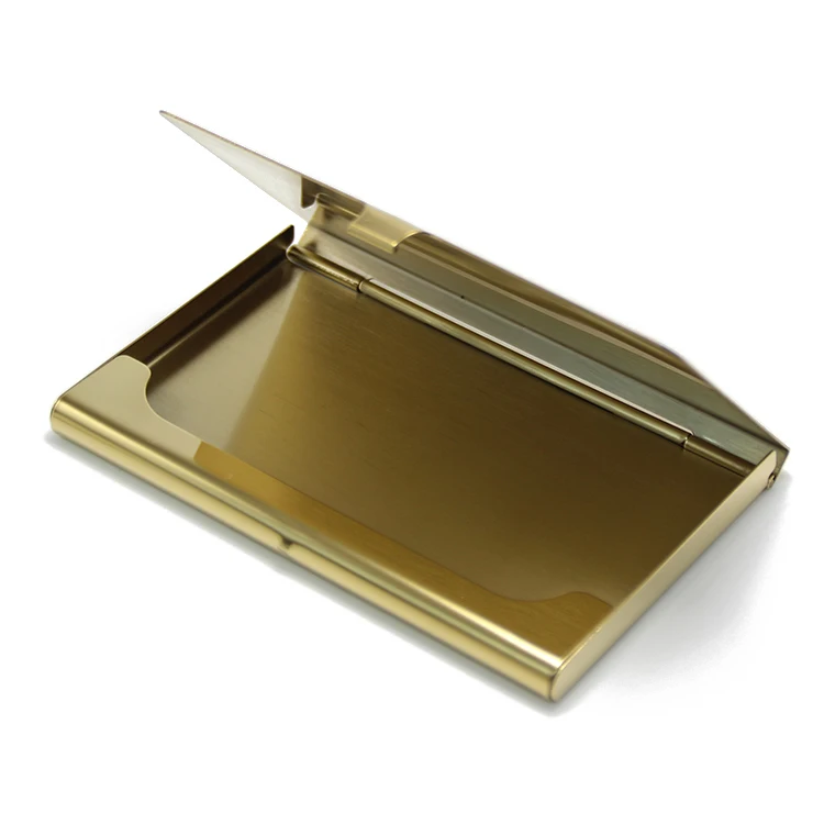 
Gold Color Metal Carcase Box Storage Bank Credit ID Business Name Cards Case Organizer Mirror Stainless Steel Gold Card Holder 