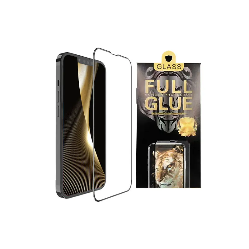 0.33mm 2.5D Mobile Phone Super Smooth Fingerprint High Quality HD Explosion-proof Tempered Glass Film for Iphone 13 12 PRO MAX