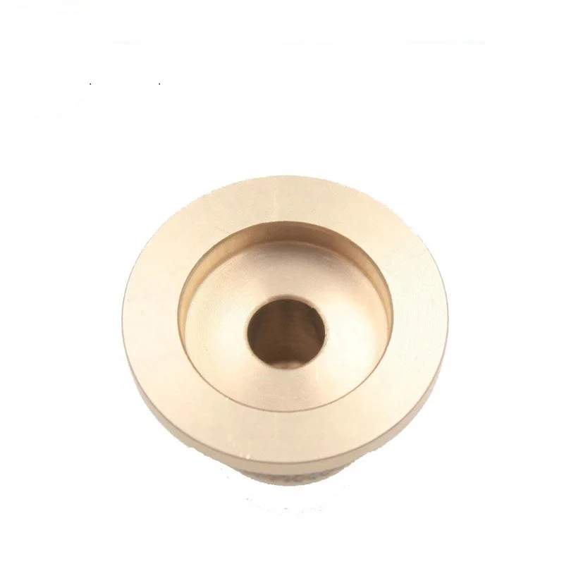 Precision CNC Gold Plated Volume Potentiometer Knurled Amplifier Knob for Audio Parts