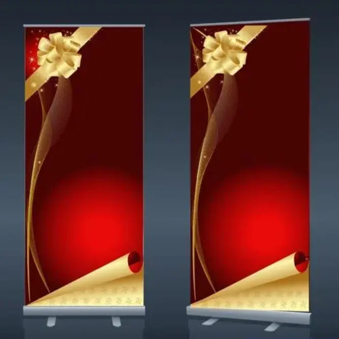 Wholesale supply retractable banner stand roll up pull up stand banner for Promotion and Advertising