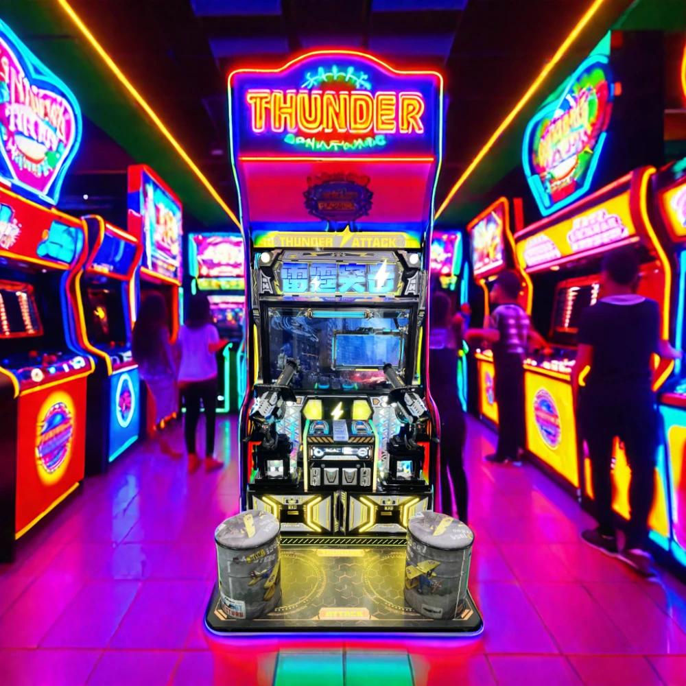2024 Coin-Operated Gun Shooting Simulator Machine Gun Accessories Shoot Machine Coin-Operated Shooting Game Machine