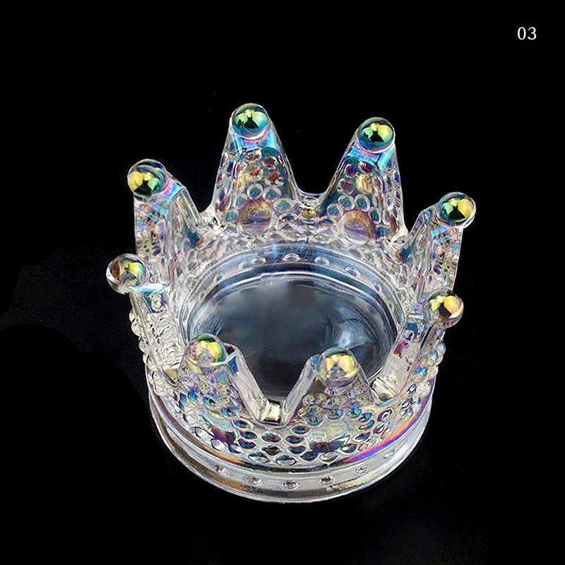  2020 Nail Art щетка для очистки чашка ногтей ручка держатель с украшением в виде кристаллов Корона