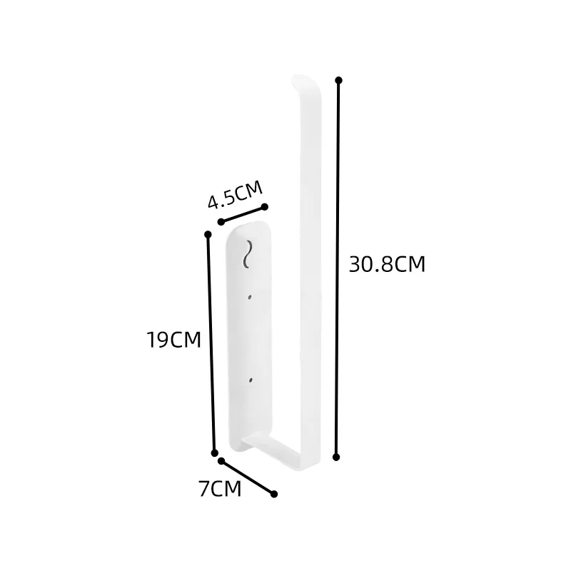 Metal strong magnet paper towel holders magnetic plastic wrap towel tissue roll rack for refrigerator grill microwave oven