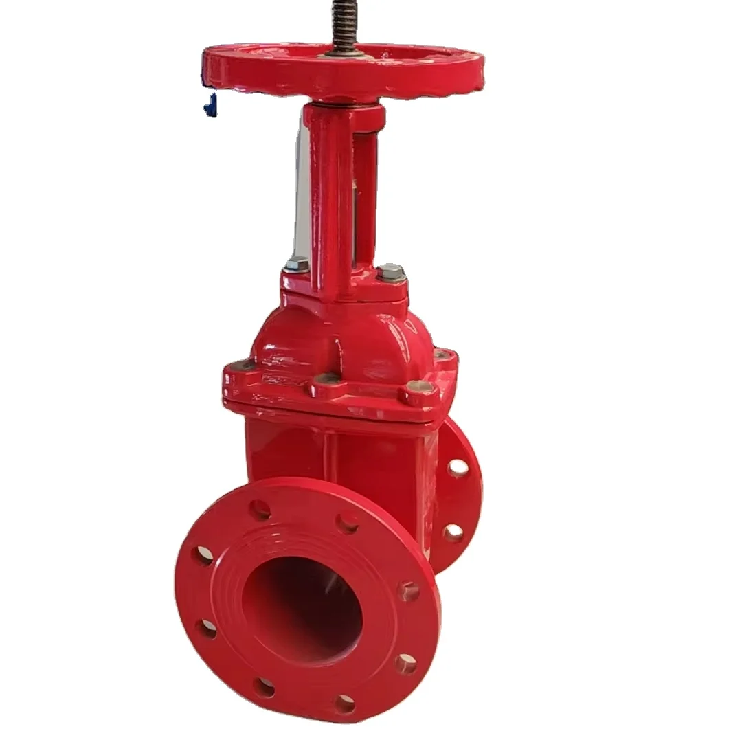Customized F4 soft seal gate valve Cast iron flange manual standard copper gland lifting female gate valve