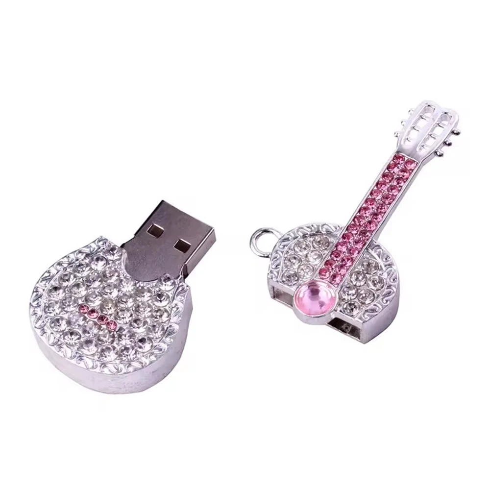 Рекламная элегантная металлическая гитарная форма USB флэш-накопители 3 0 4G 8G 16G модная модель для подарка Usb Sticks 2