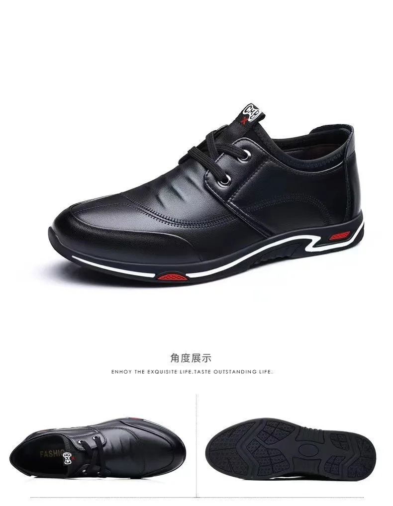 China cheap PU leather leather boot shoes for men casual dress prices genuine leather men shoes