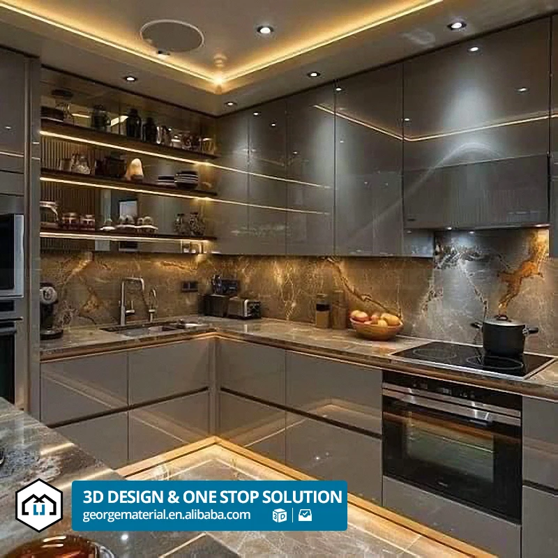 automatic Jamaica 2024 Custom Kitchen Cabinet Cheap Small Granite Countertop Design Kitchen Cabinet Price