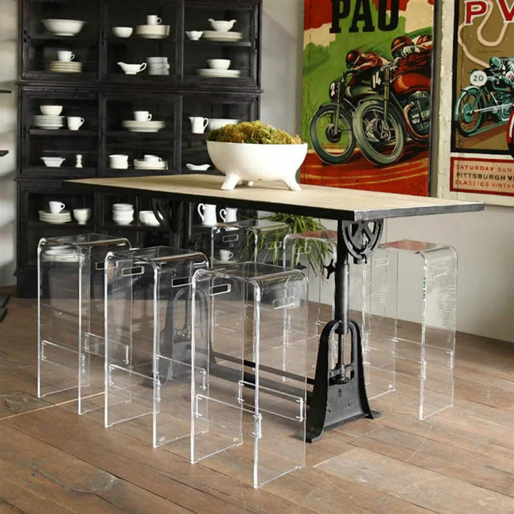 Wholesale Superior Clear Stools Bar Chairs Acrylic Stool