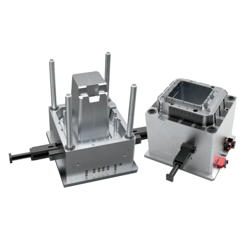 Factory Direct Sales High Hardness Less Dust Plastic Injection Bin Molding