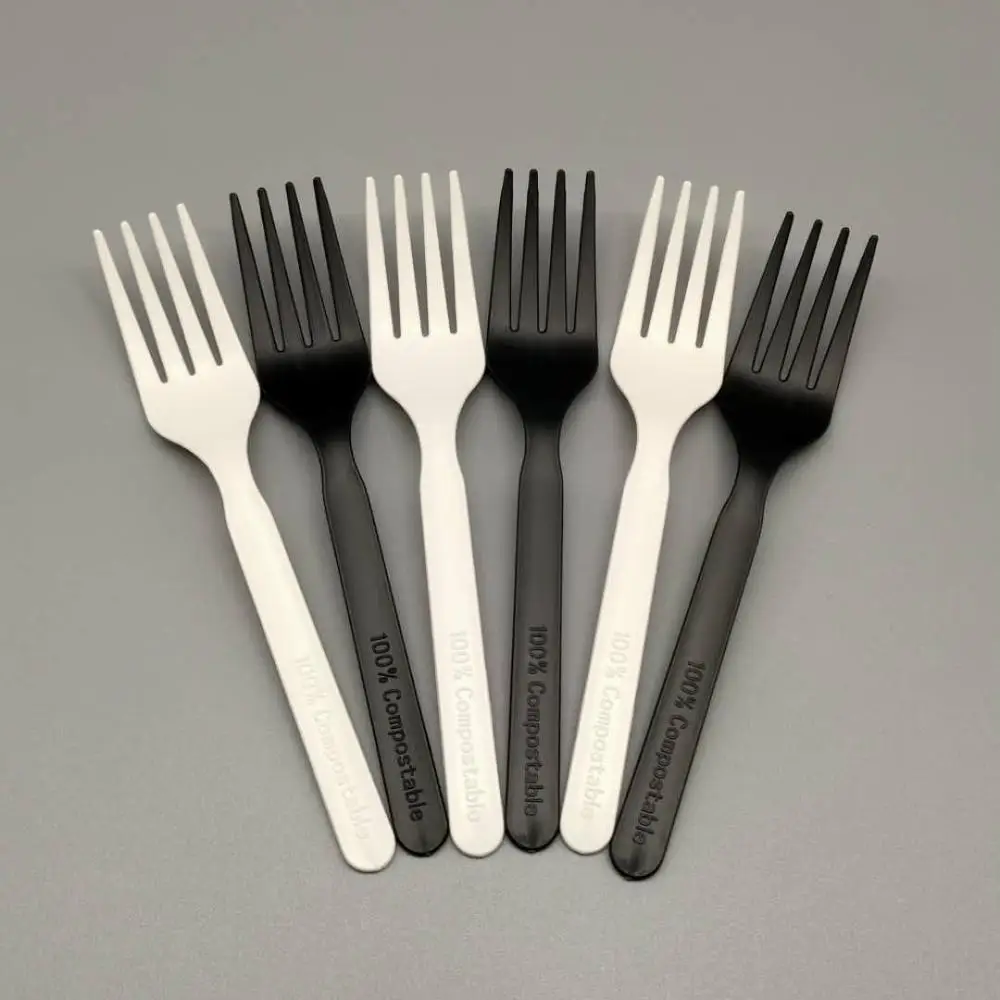 
GreenWorks Delicate 6 inch Strong and not plastic compostable fork cutlery cpla fork for restaurant , party or home 