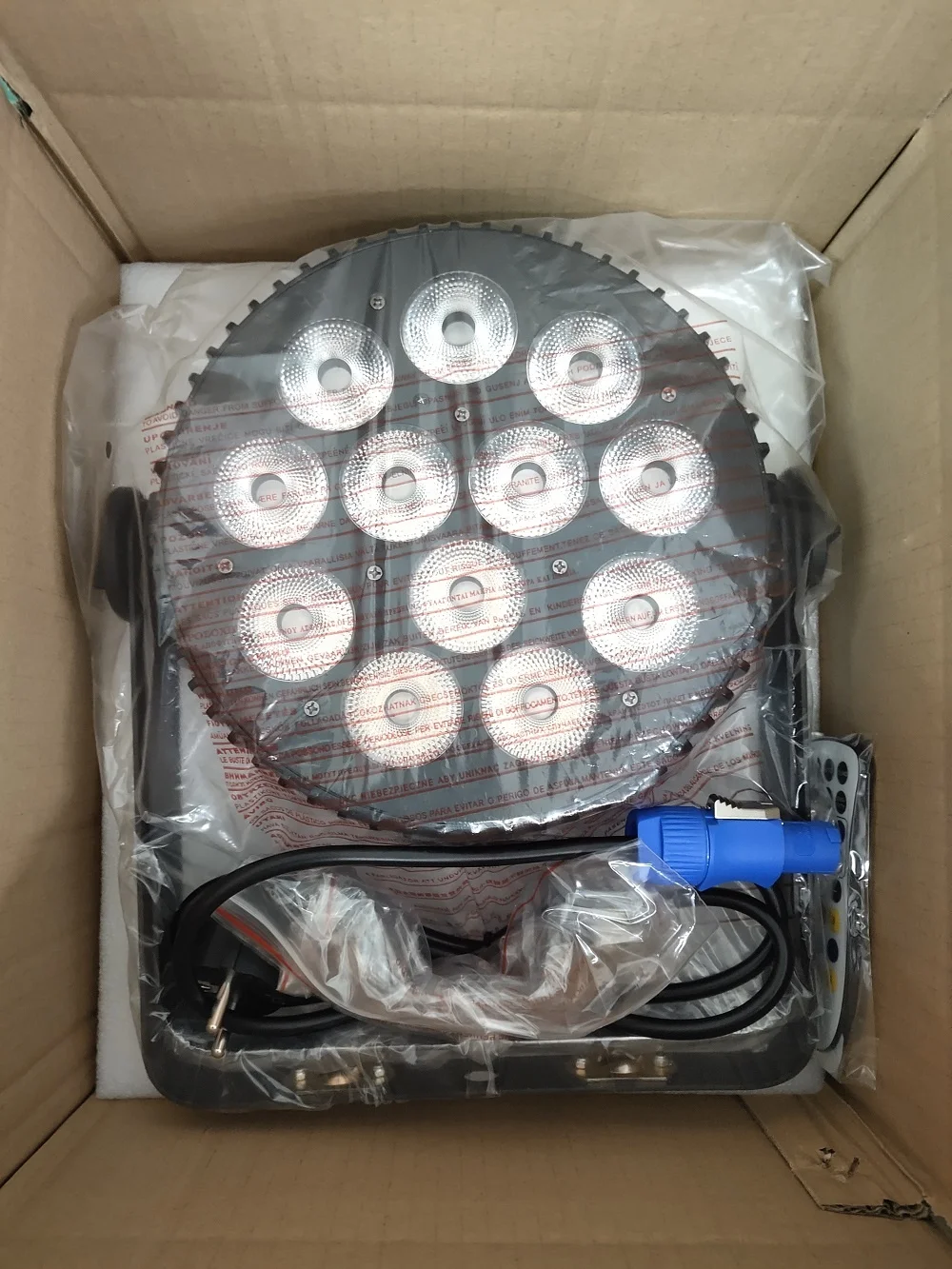 Sound Activated LED Par Lights RGBW Dj Stage Par Lighting 12x10W Remote Slim Par for Event Show