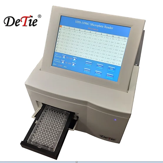 2021 China made high quality and best Elisa microplate Reader  price HBS-1096c with USB disk plate  elisa reader