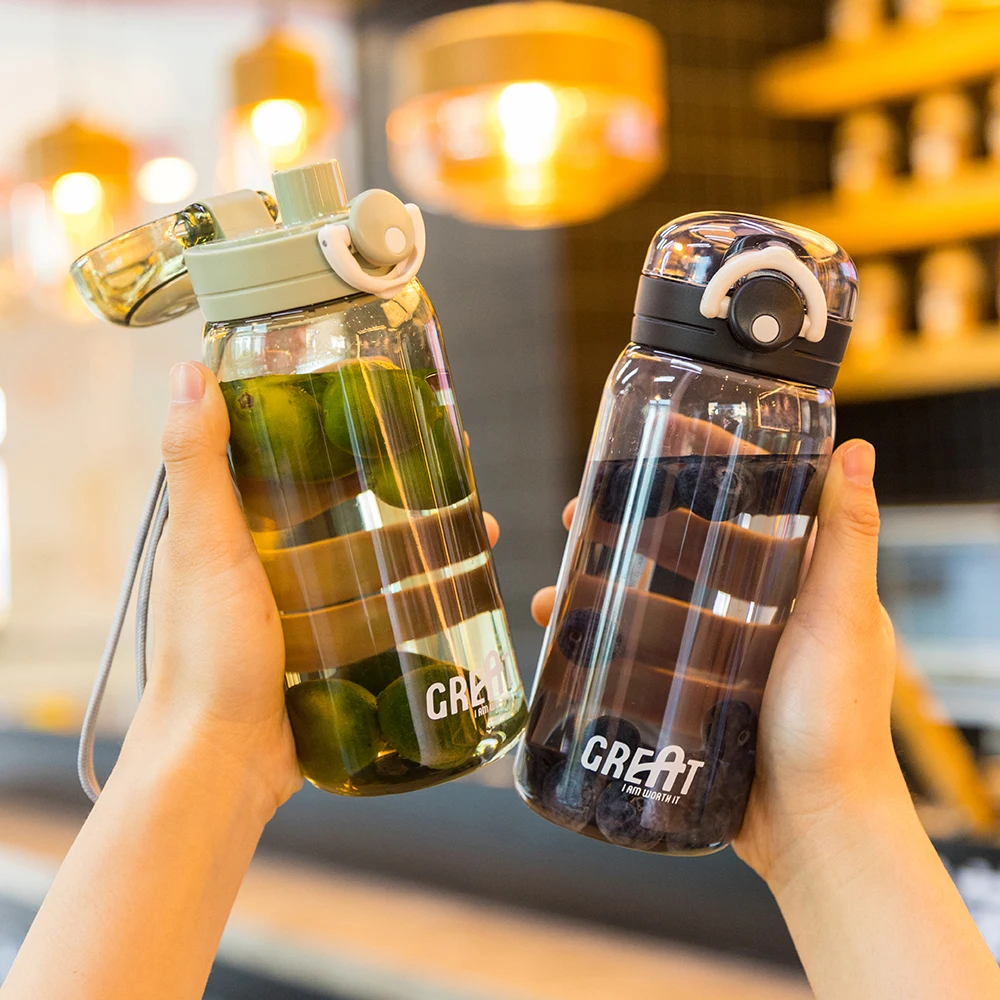 Custom logo cartoon print name and picture 12oz fancy drinks plastic plain blank water bottles bulk for school children kids