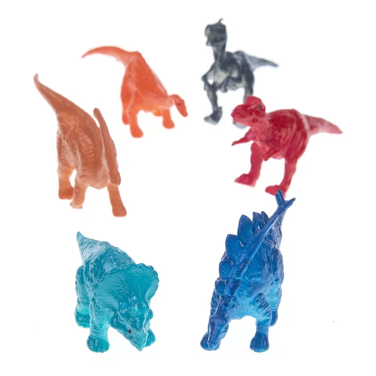 
Factory wholesale Plastic 6 Dinosaur Boll Animal Toy Ornaments 