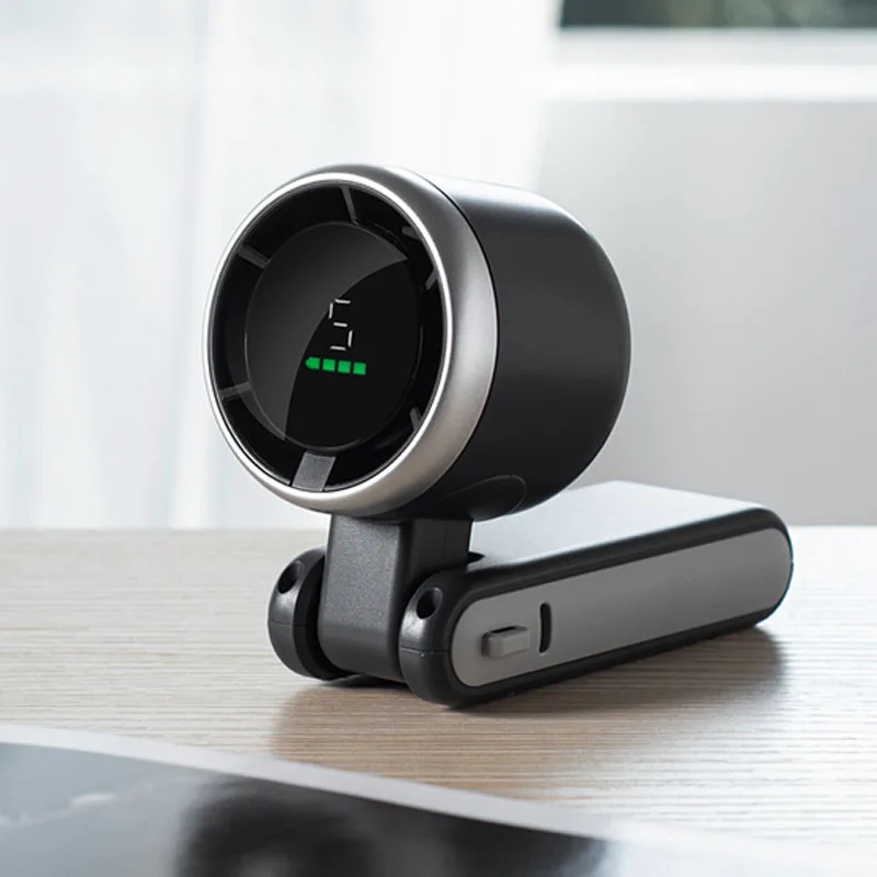 High Speed Bladeless Portable Hand Cooler Mini Cooling Rechargeable Fan