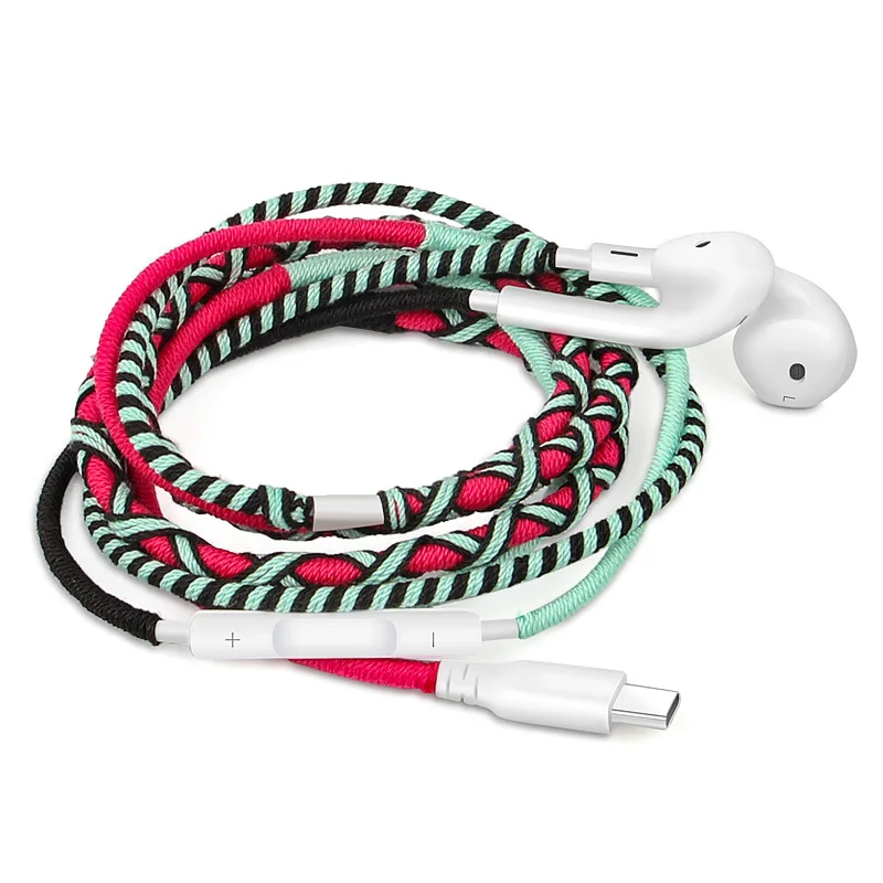 URIZONS baby noise cancelling headphones best neckband type c headphones custom branded braided headphones