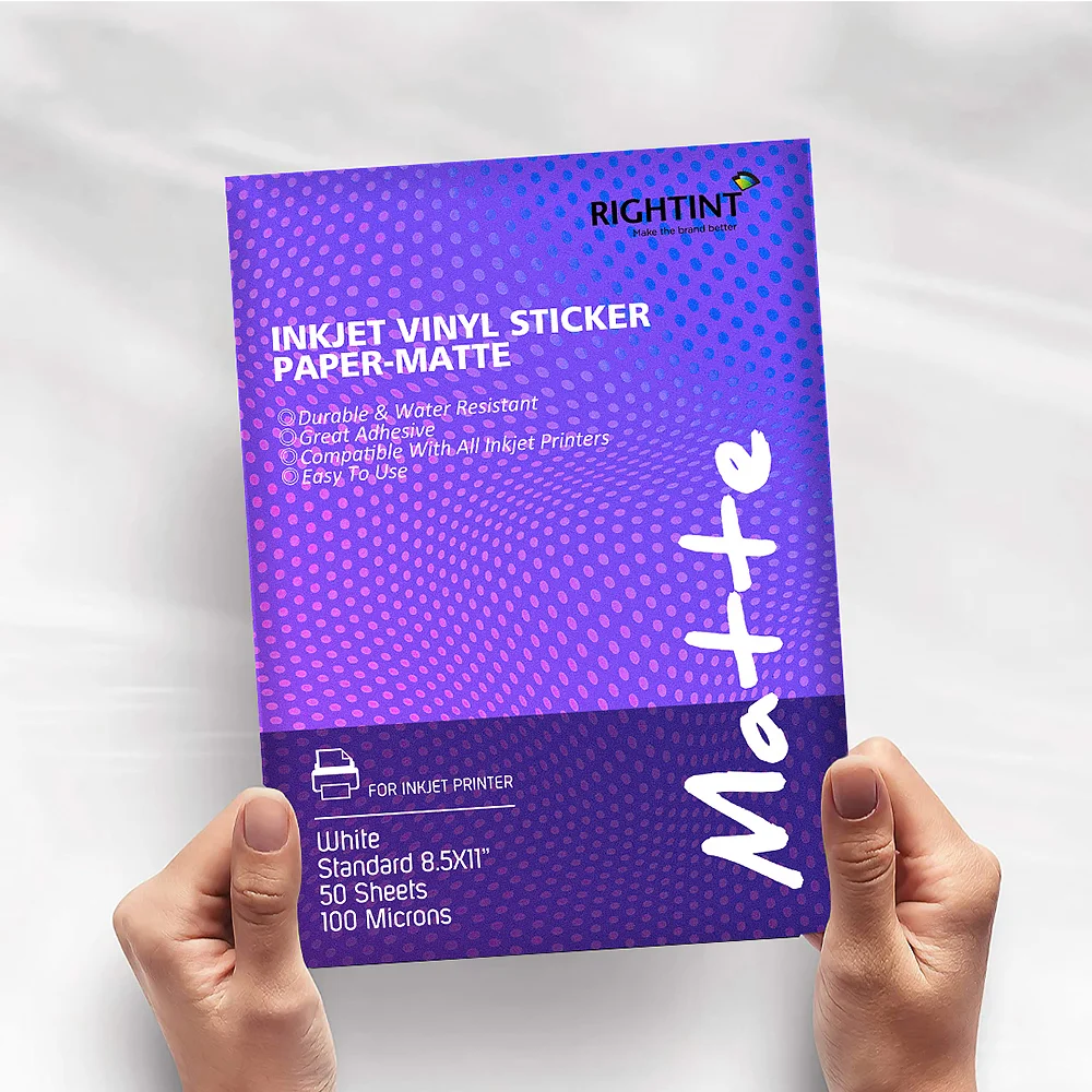 50% OFF Best Sale Vinyl Sticker Paper Matte 210X297mm A4 Size Vinyl Sticker Paper Inkjet
