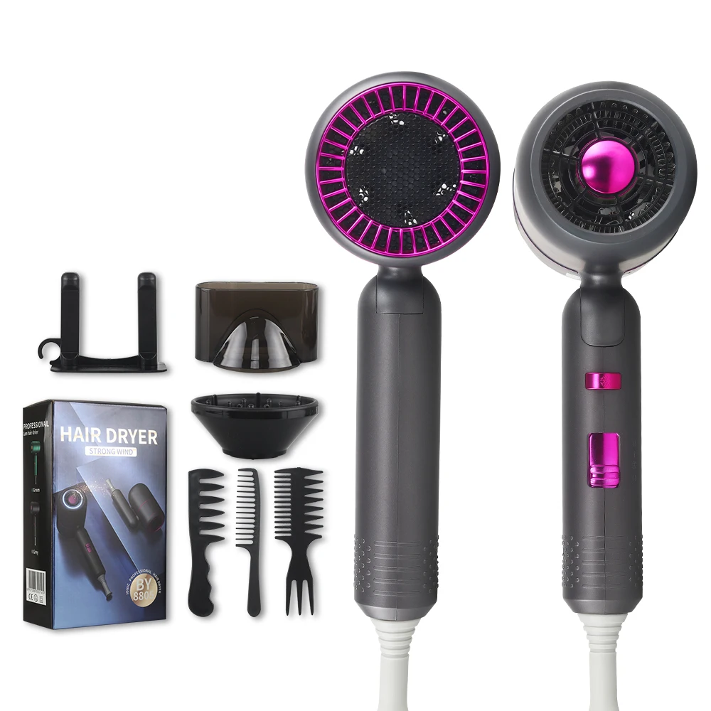 2000W Professional Foldable Hair Dryer Ionic High-Speed Bldc Household Car Hotel Travel Plastic Electric Hair Dryer