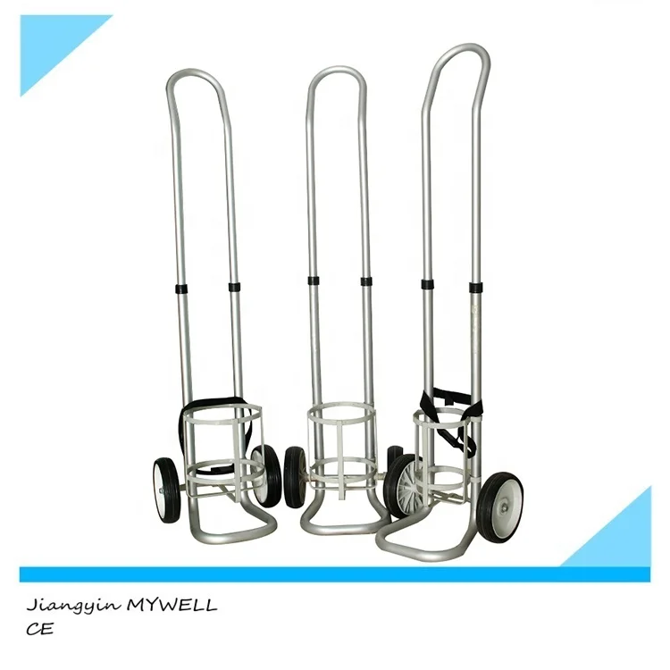M-OT01 MYWELL portable oxygen bottle cylinder transport cart trolley for sale