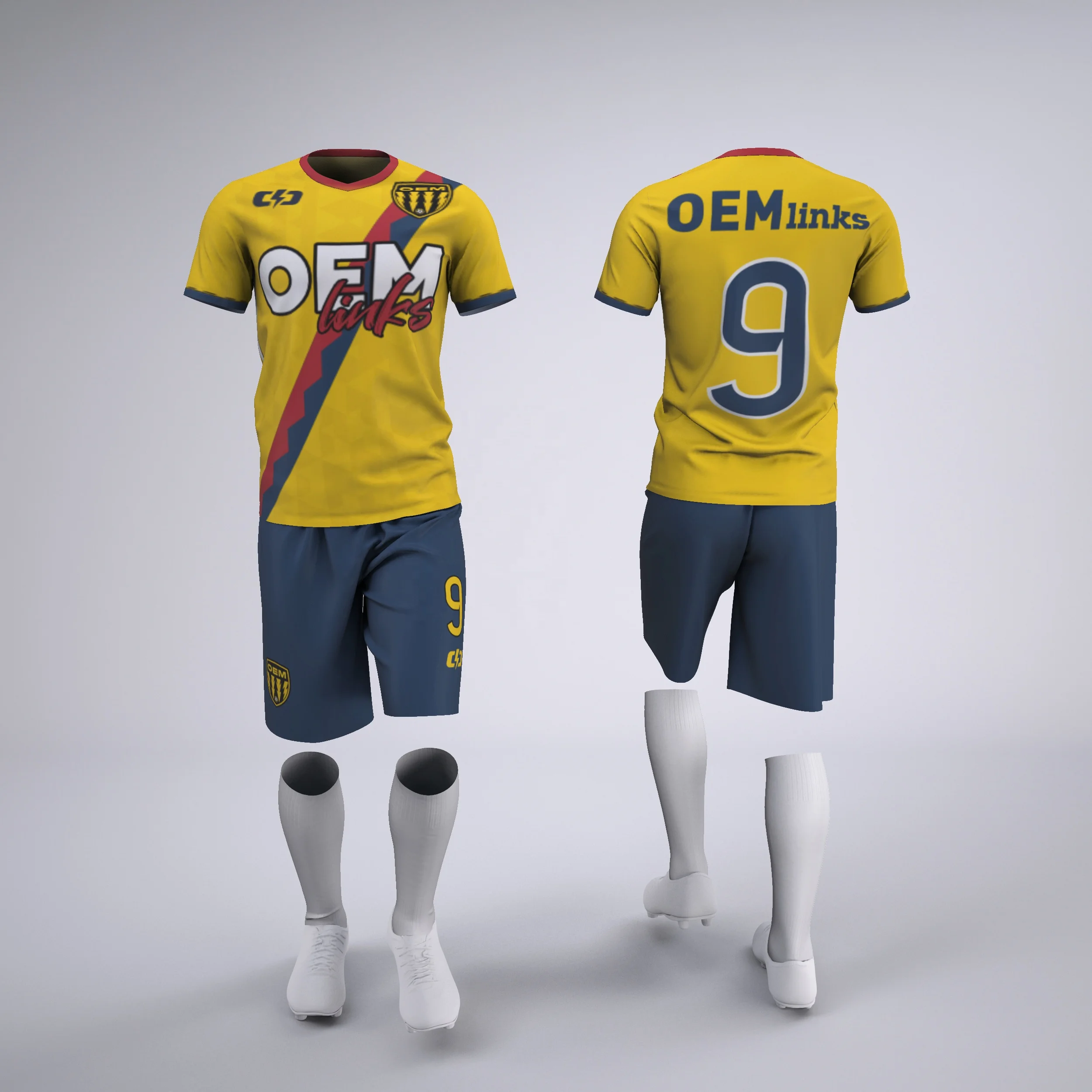 Custom high quality football team t-shirts Soccer wear football uniform set football uniform kit soccer uniforms soccer jersey