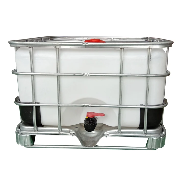 Poly used plastic ibc tank container tote 1000l with steel cage
