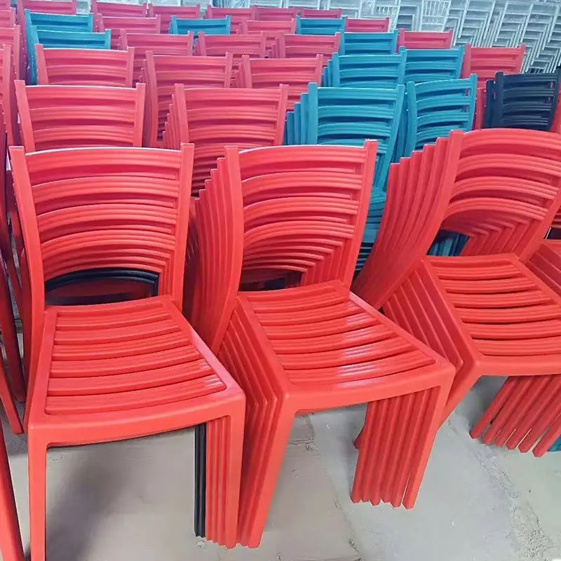 Free sample restaurant furniture full plastic chair stock cheap stackable modern design plastic restaurant chair