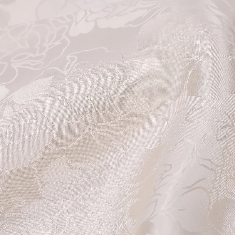 Chinese silk floral glossy 100% silk dyeable brocade satin for cheongsam dresses