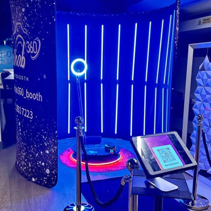 enclosed box 360 video booth installation enclosure photobooth 360 photo enclosure booth videobooth