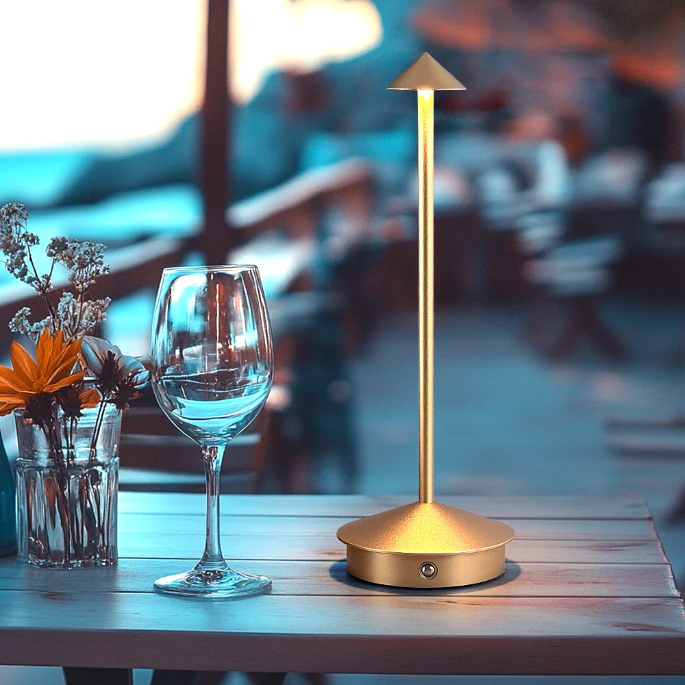 Nordic многоцветная металлическая перезаряжаемая настольная лампа 5200 мАч бар ресторан Беспроводная