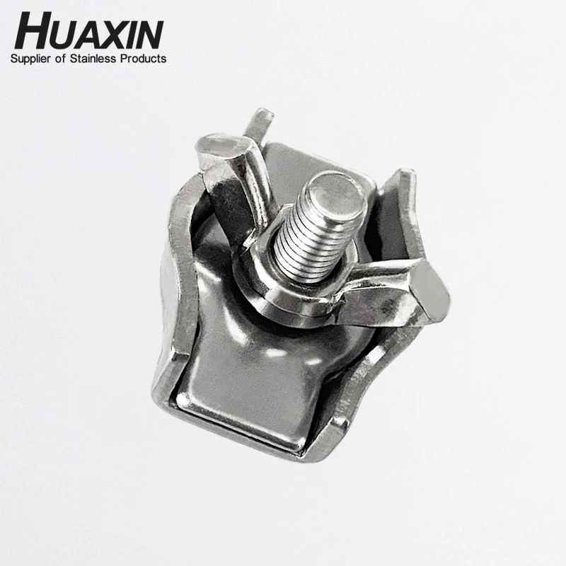 Stainless Steel Simplex Wire Rope Clip Single Bolt Cable Clamps With Wing Nut Manufacturer